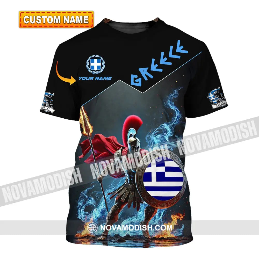 Unisex Shirt - Custom Text Greece T-Shirt