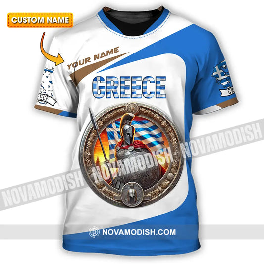 Unisex Shirt - Custom Text Shirt Greece T-shirt