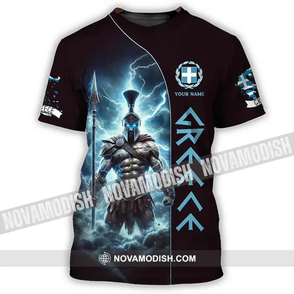 Unisex Shirt - Custom Text Shirt Greece T-Shirt / S T-shirt