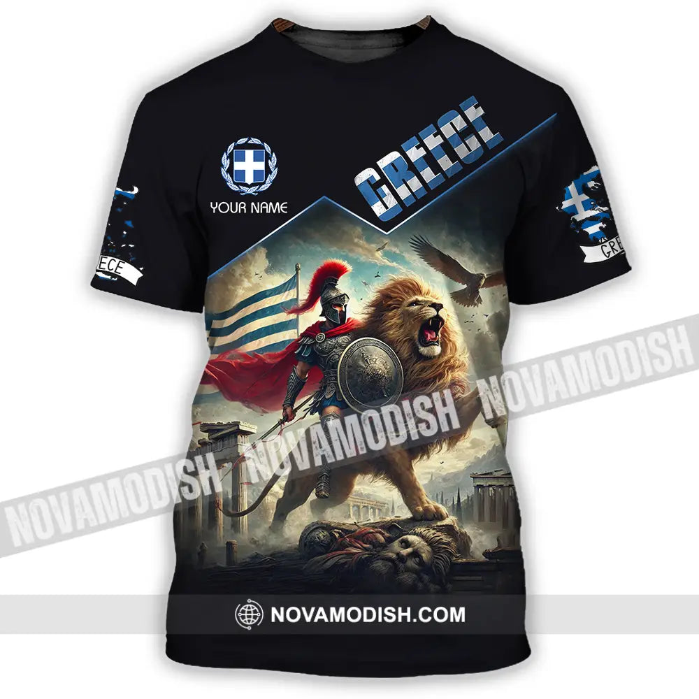 Unisex Shirt - Custom Text Shirt Greece T-Shirt / S T-shirt