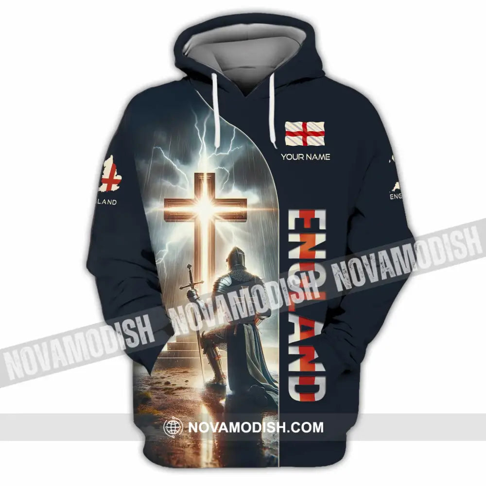 Unisex Shirt - Custom Text Guardian Of England Hoodie / S T-Shirt
