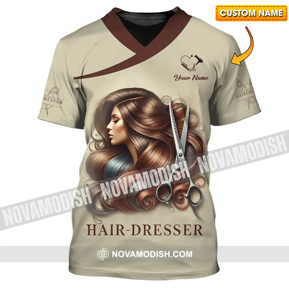 Unisex Shirt - Custom Text Hair Dresser T-Shirt