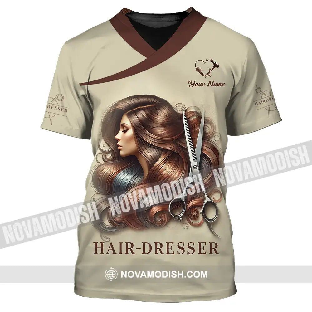 Unisex Shirt - Custom Text Hair Dresser T-Shirt / S T-Shirt