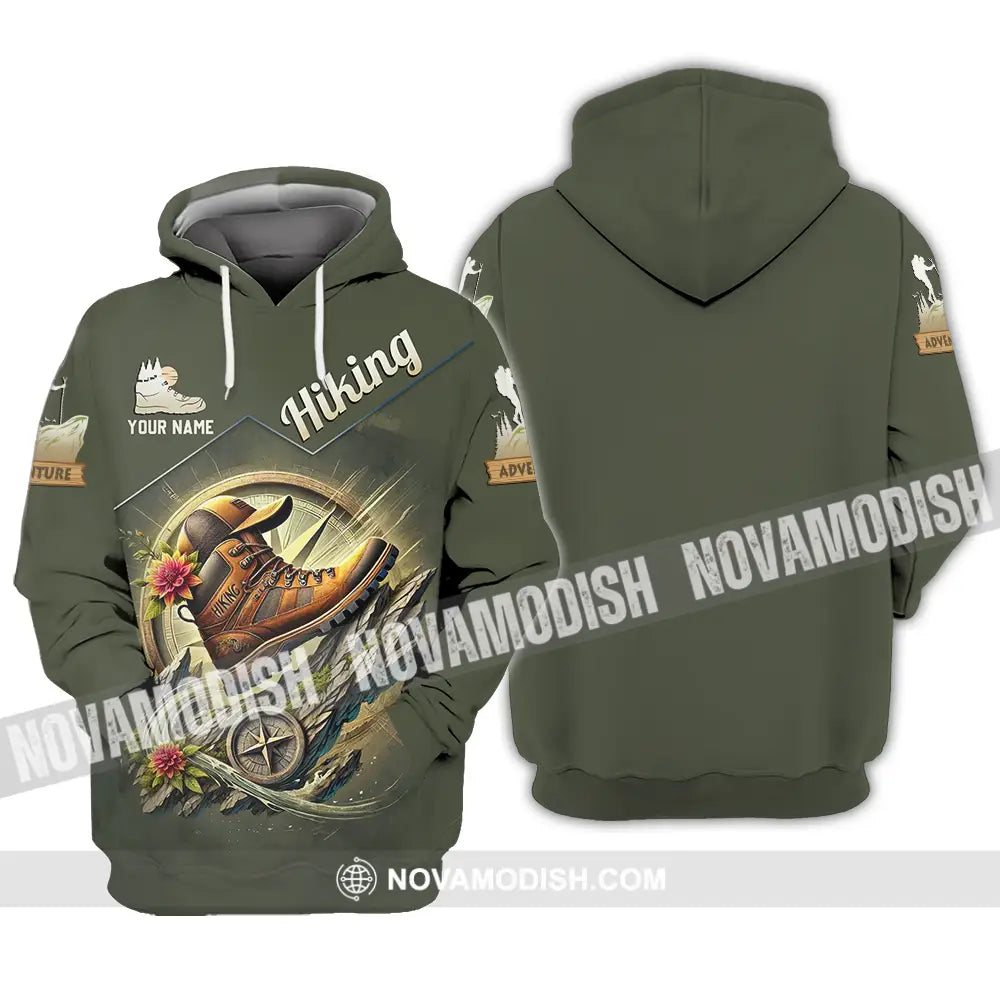 Unisex Shirt - Custom Text Shirt Hiking Hoodie / S T-shirt