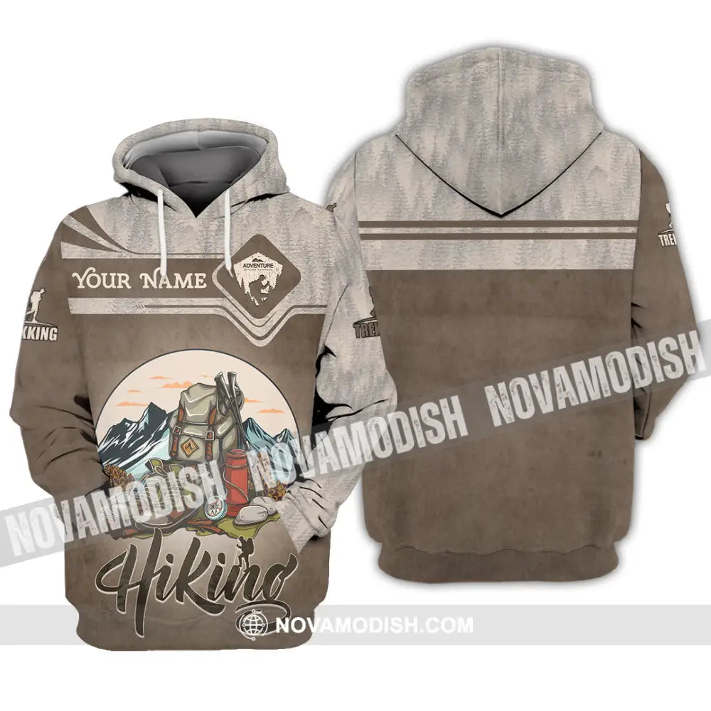 Unisex Shirt - Custom Text Shirt Hiking Hoodie / S T-shirt