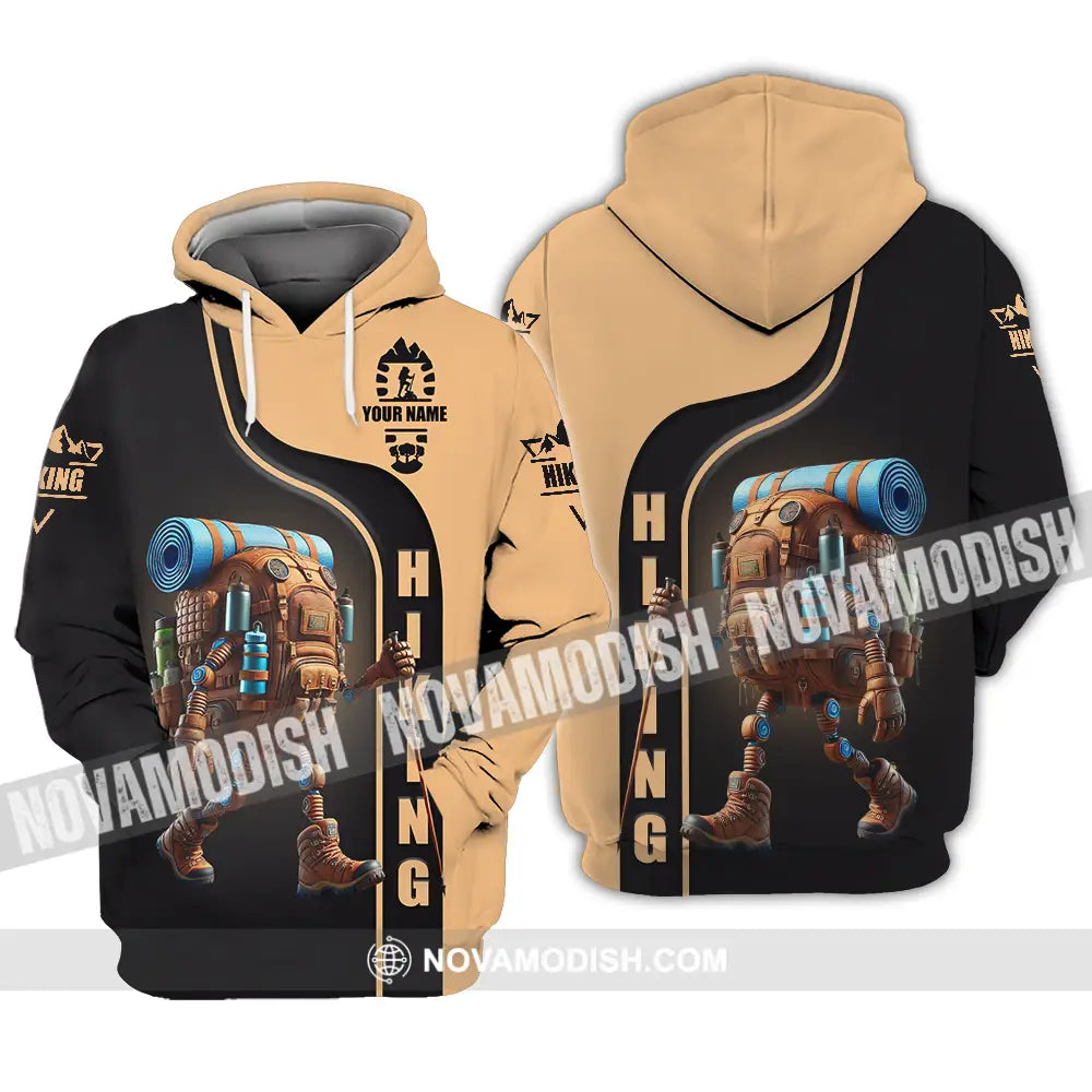 Unisex Shirt - Custom Text Shirt Hiking Hoodie / S T-shirt