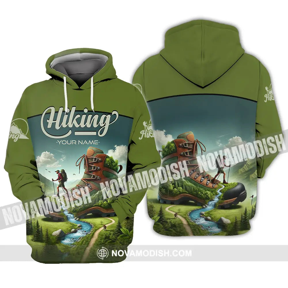 Unisex Shirt - Custom Text Shirt Hiking Shirt Hoodie / S T-shirt
