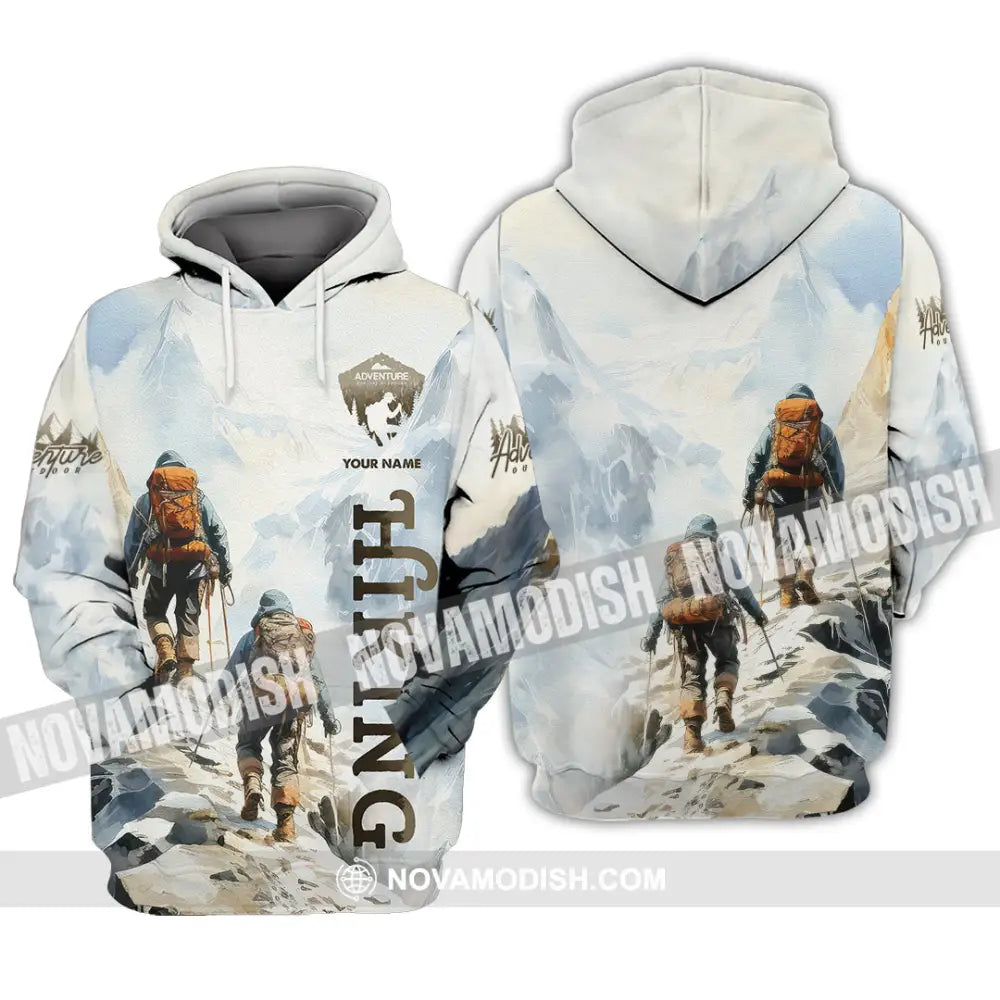 Unisex Shirt - Custom Text Shirt Hiking Hoodie / S T-shirt