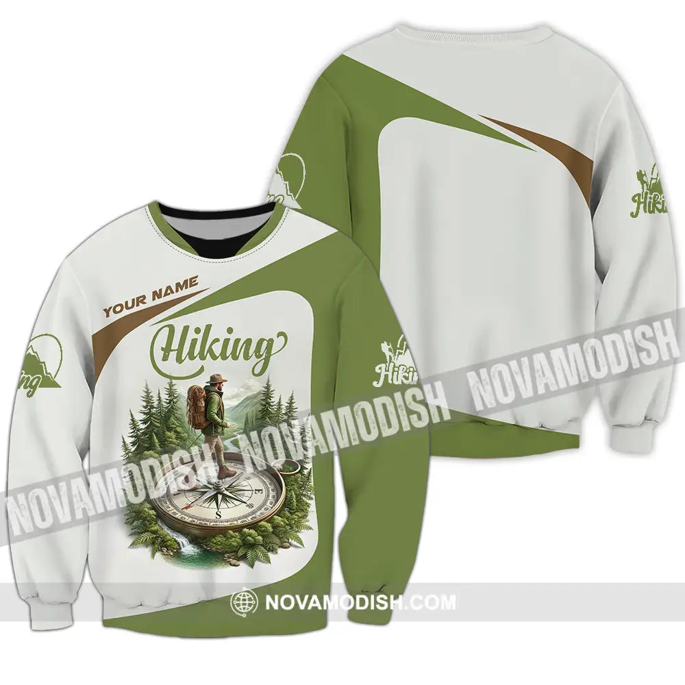 Unisex Shirt - Custom Text Shirt Hiking Shirt Long Sleeve / S T-shirt