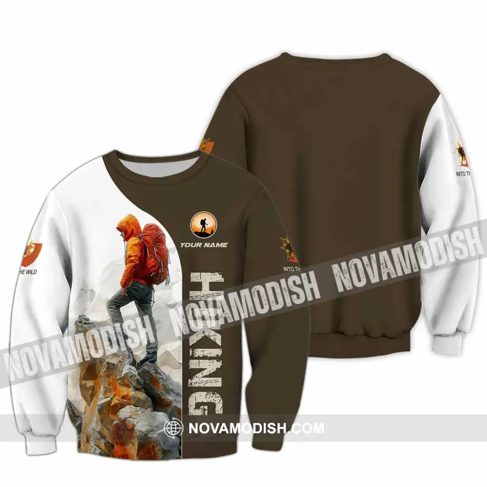 Unisex Shirt - Custom Text Shirt Hiking Shirt Long Sleeve / S T-shirt