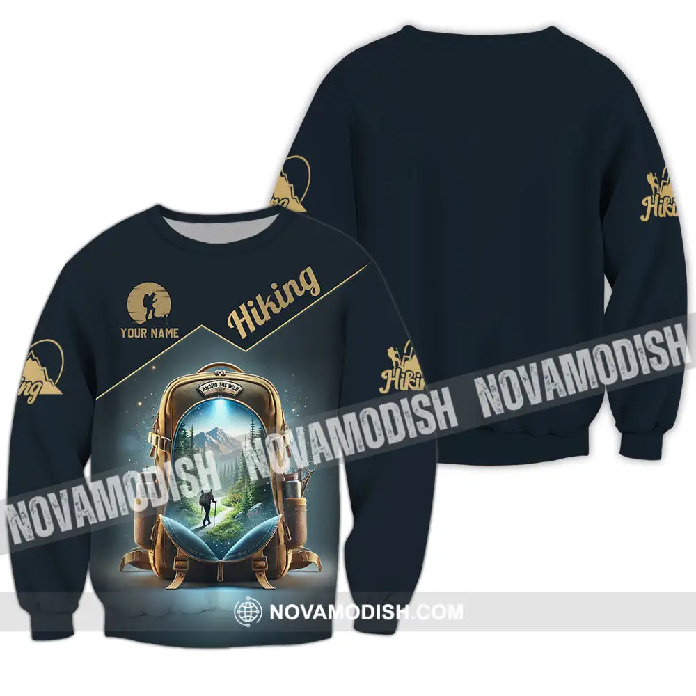 Unisex Shirt - Custom Text Shirt Hiking Shirt Long Sleeve / S T-shirt