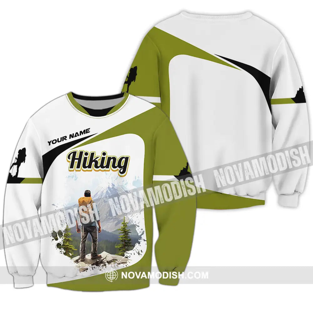 Unisex Shirt - Custom Text Shirt Hiking Long Sleeve / S T-shirt