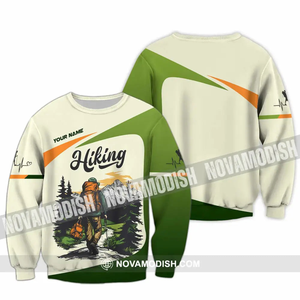 Unisex Shirt - Custom Text Shirt Hiking Shirt Long Sleeve / S T-shirt