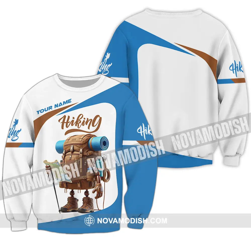 Unisex Shirt - Custom Text Shirt Hiking Long Sleeve / S T-shirt