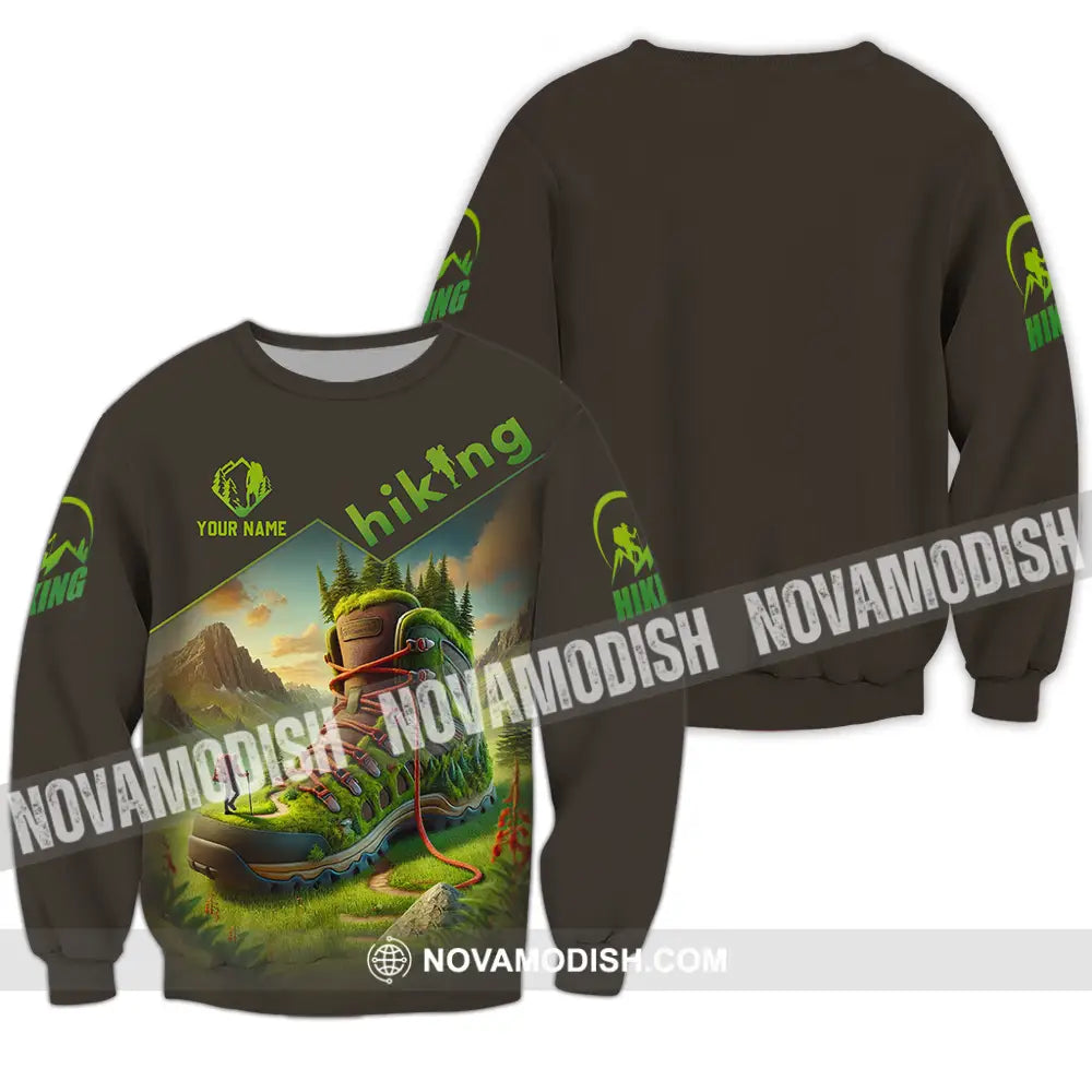 Unisex Shirt - Custom Text Shirt Hiking Lover Long Sleeve / S T-shirt