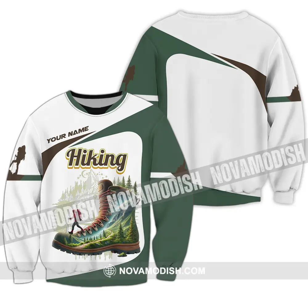 Unisex Shirt - Custom Text Shirt Hiking Lover Long Sleeve / S T-shirt