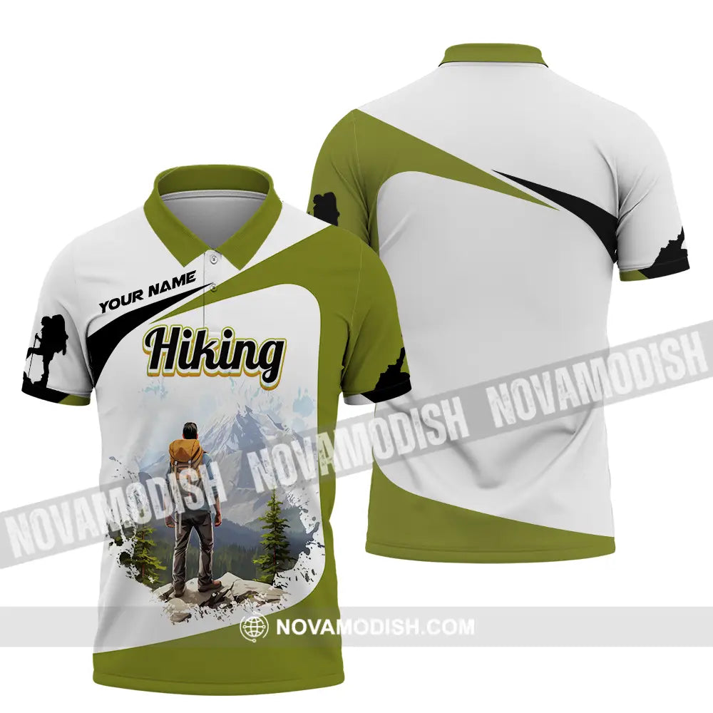 Unisex Shirt - Custom Text Shirt Hiking Polo Shirt / S T-shirt