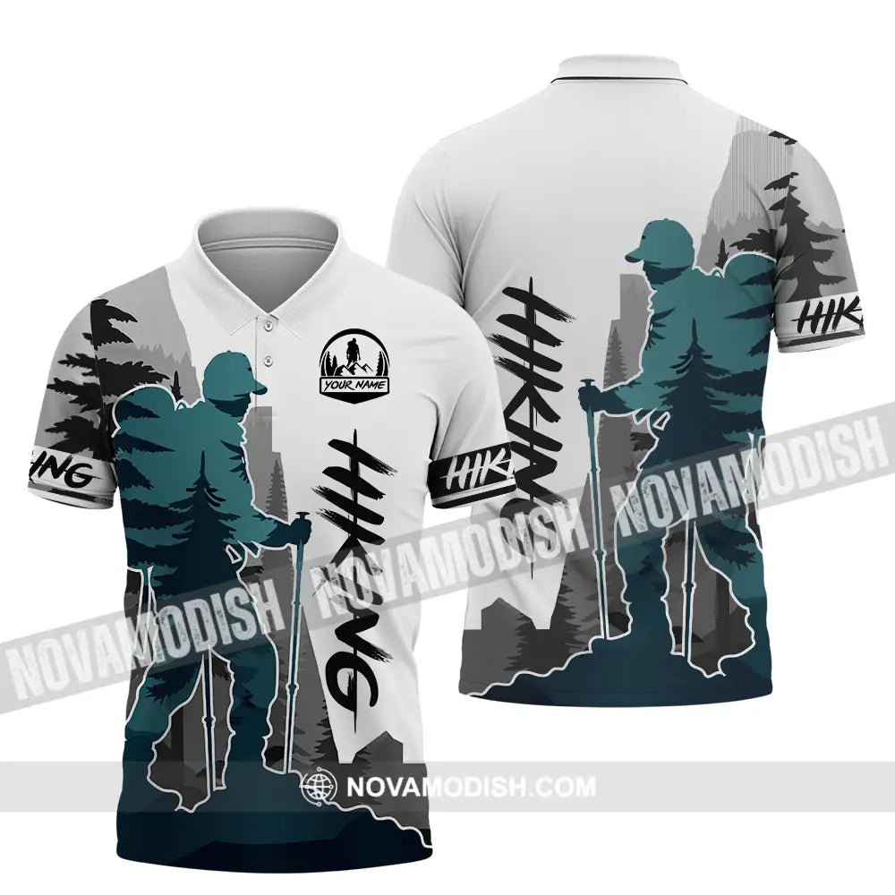 Unisex Shirt - Custom Text Shirt Hiking Polo Shirt / S T-shirt