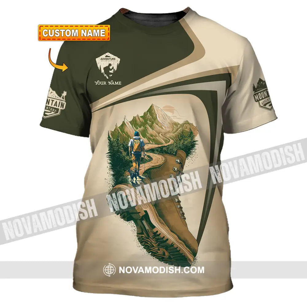 Unisex Shirt - Custom Text Shirt Hiking T-shirt