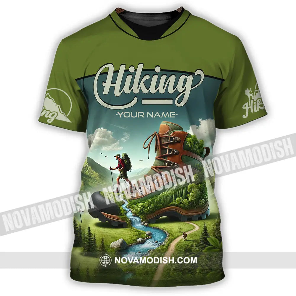 Unisex Shirt - Custom Text Shirt Hiking Shirt T-Shirt / S T-shirt