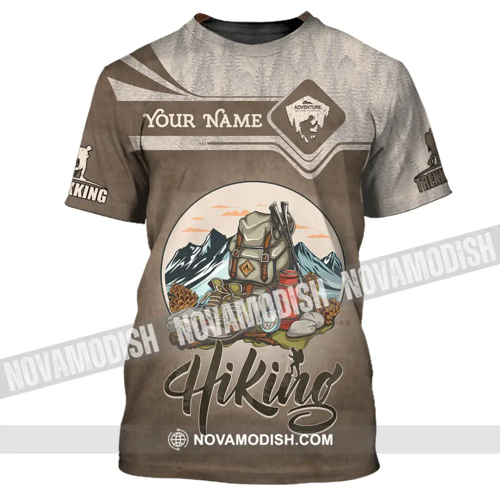 Unisex Shirt - Custom Text Shirt Hiking T-Shirt / S T-shirt