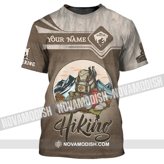 Unisex Shirt - Custom Text Shirt Hiking T-Shirt / S T-shirt