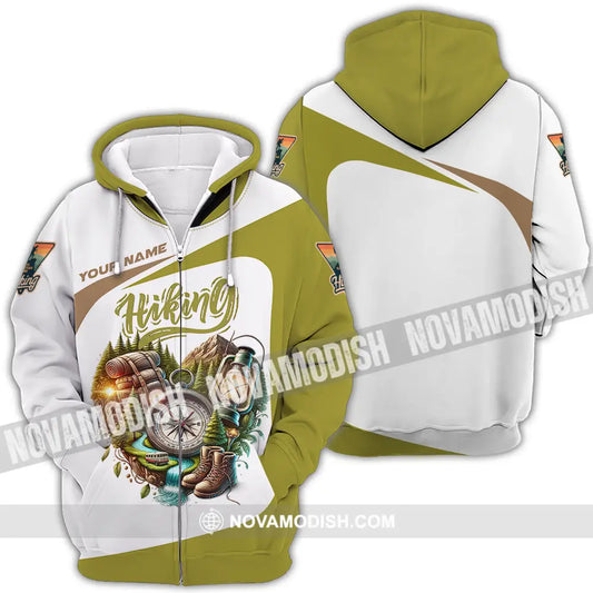 Unisex Shirt - Custom Text Shirt Hiking Shirt Zipper Hoodie / S T-shirt