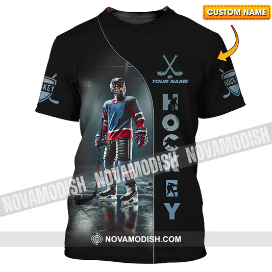 Unisex Shirt - Custom Text Hockey T-Shirt