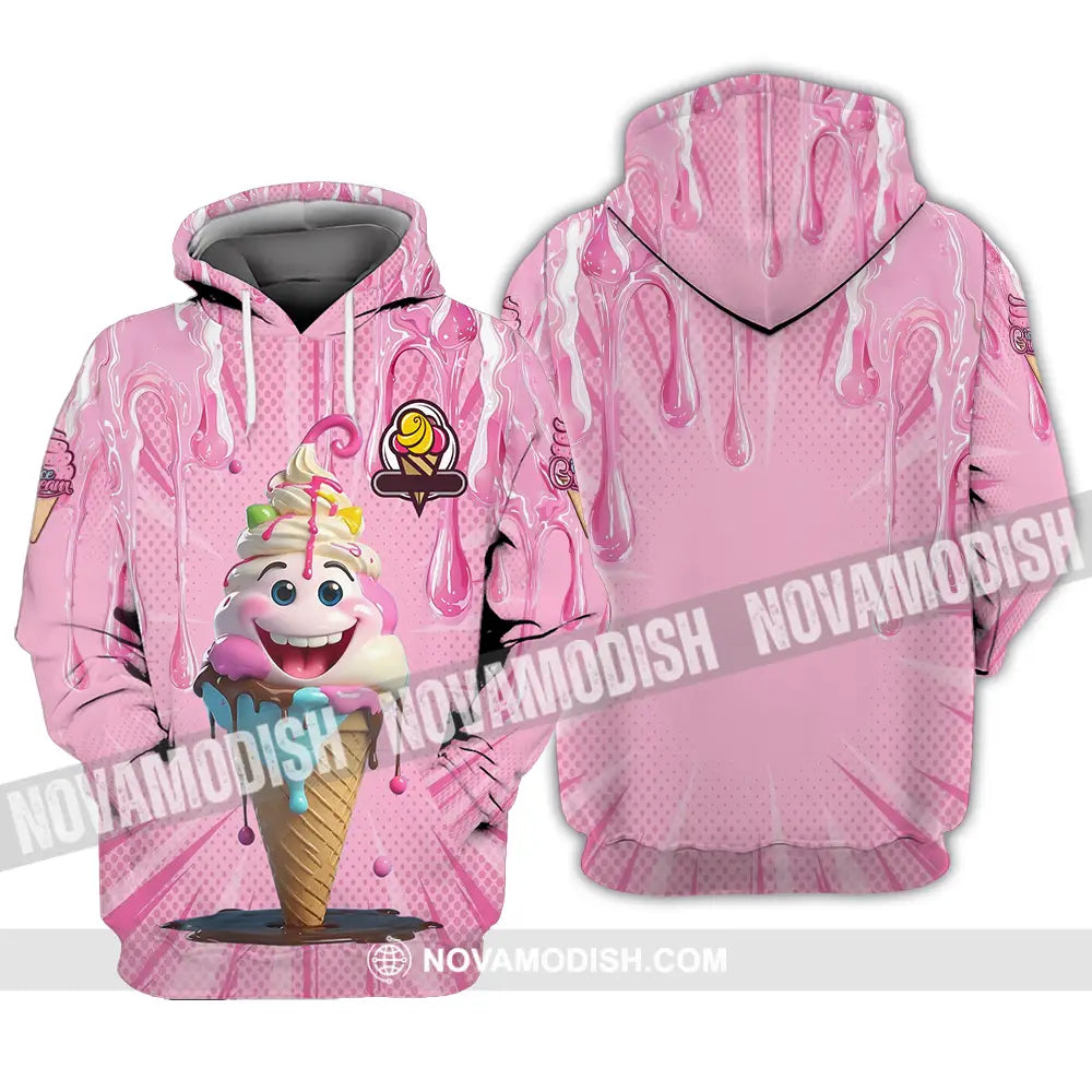Unisex Shirt - Custom Text Shirt Ice Cream Hoodie / S T-shirt