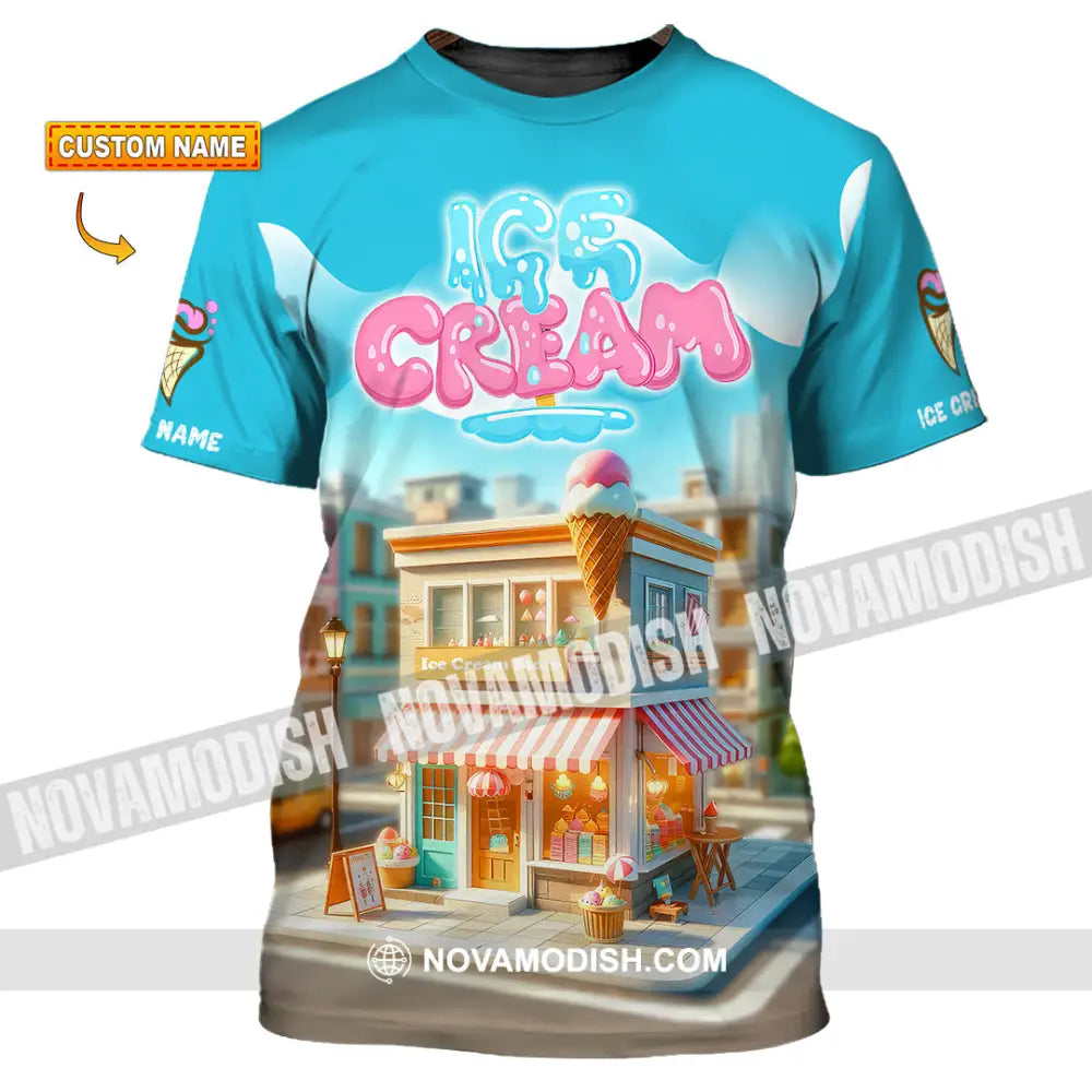 Unisex Shirt - Custom Text Ice Cream T-Shirt