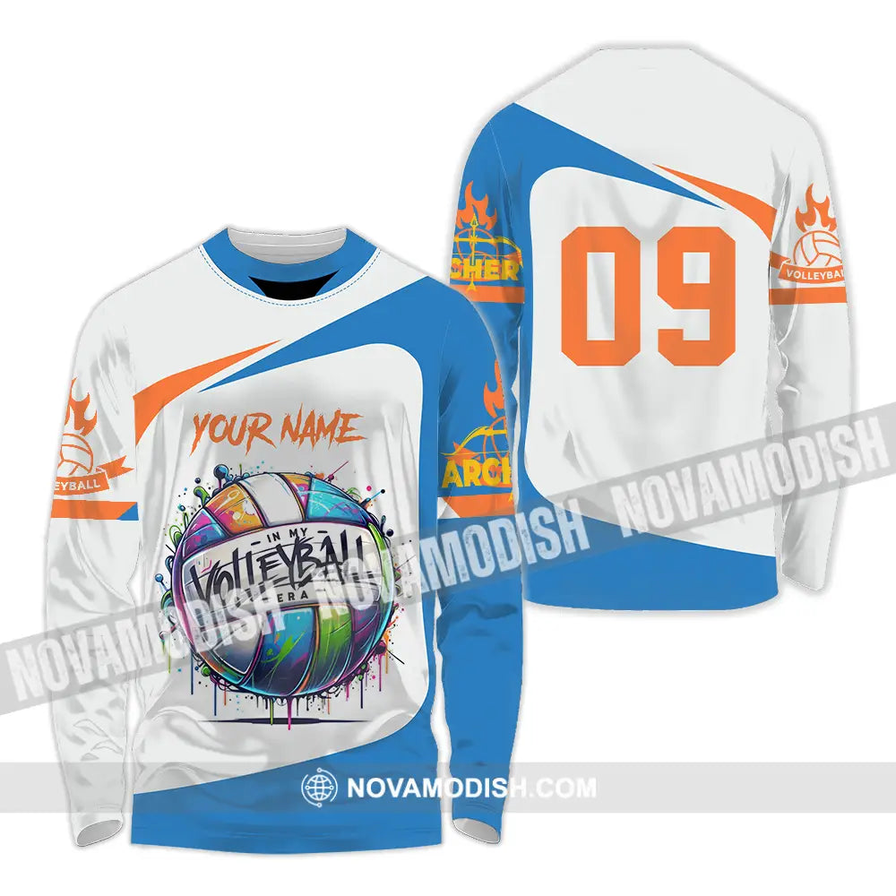 Unisex Shirt - Custom Text Shirt In My Volleyball Long Sleeve Shirt / S T-shirt