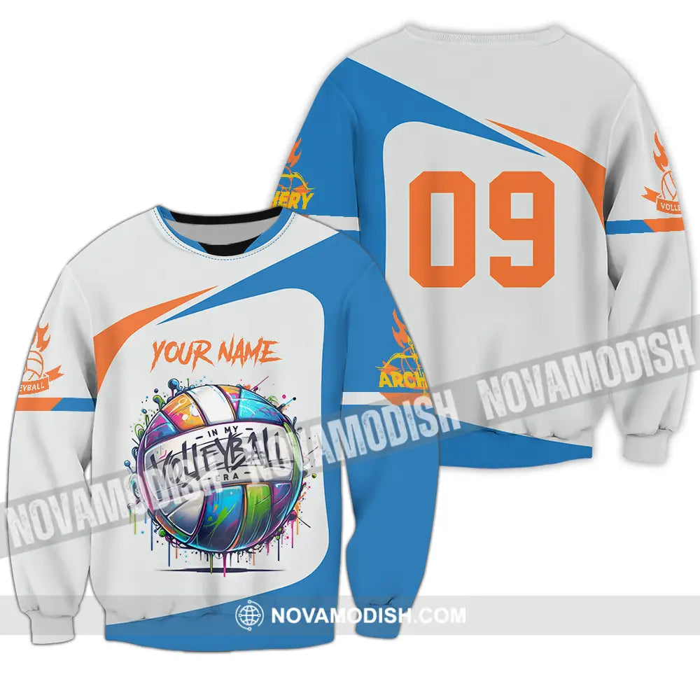 Unisex Shirt - Custom Text Shirt In My Volleyball Long Sleeve / S T-shirt