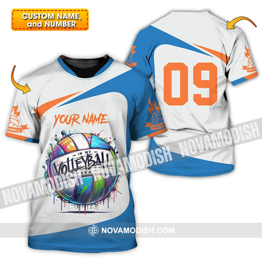 Unisex Shirt - Custom Text Shirt In My Volleyball T-shirt