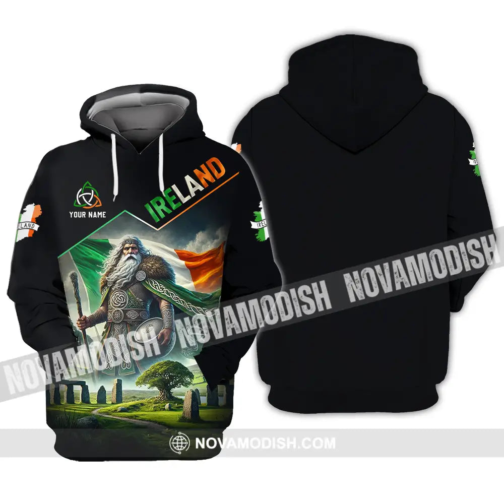 Unisex Shirt - Custom Text Shirt Ireland Hoodie / S T-shirt