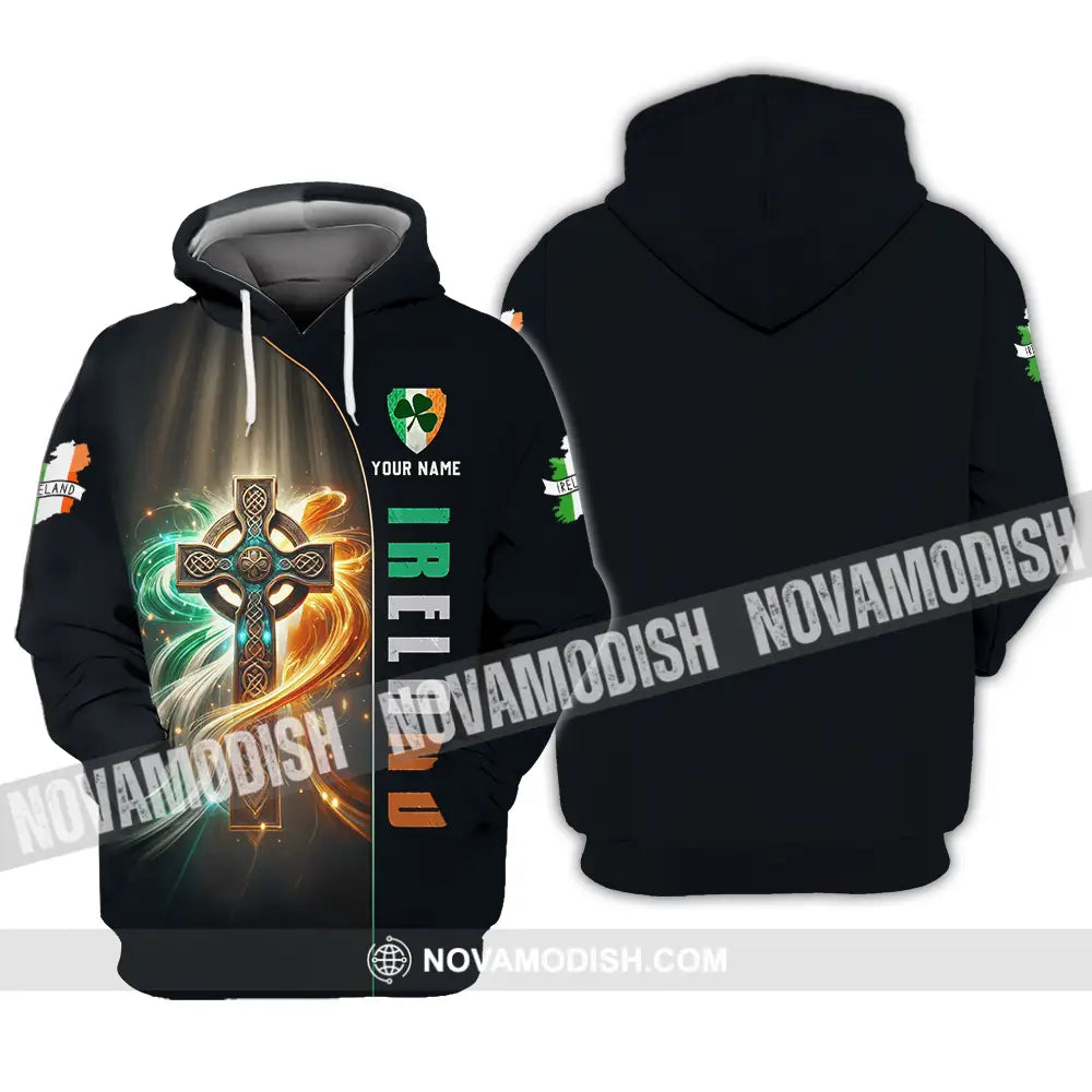 Unisex Shirt - Custom Text Shirt Ireland Hoodie / S T-shirt