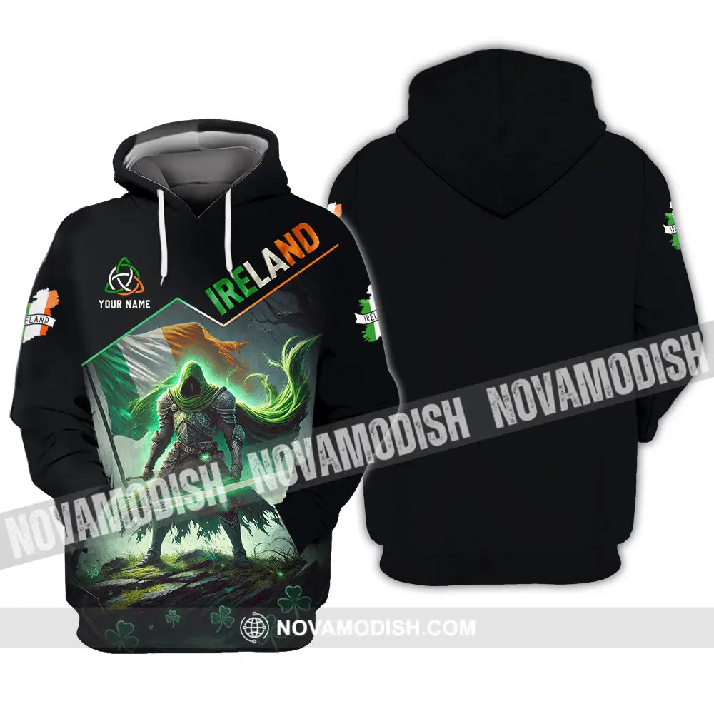 Unisex Shirt - Custom Text Shirt Ireland Hoodie / S T-shirt