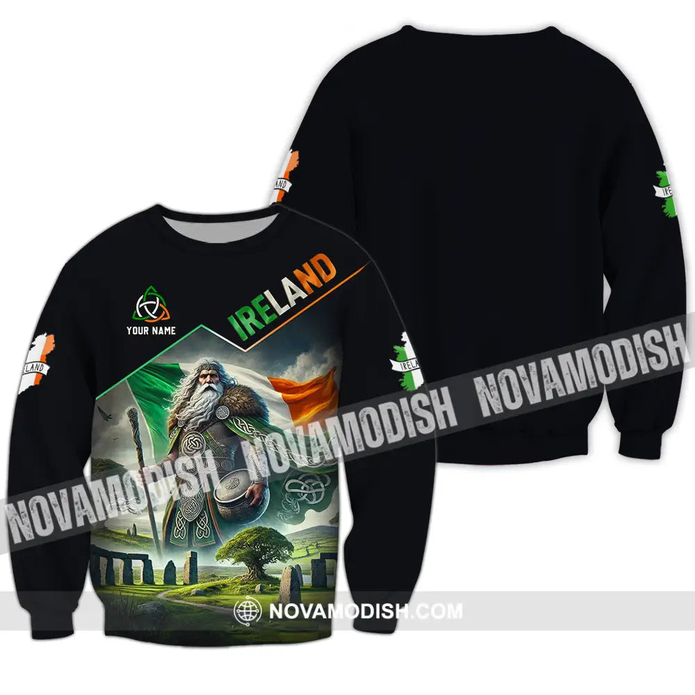 Unisex Shirt - Custom Text Shirt Ireland Long Sleeve / S T-shirt