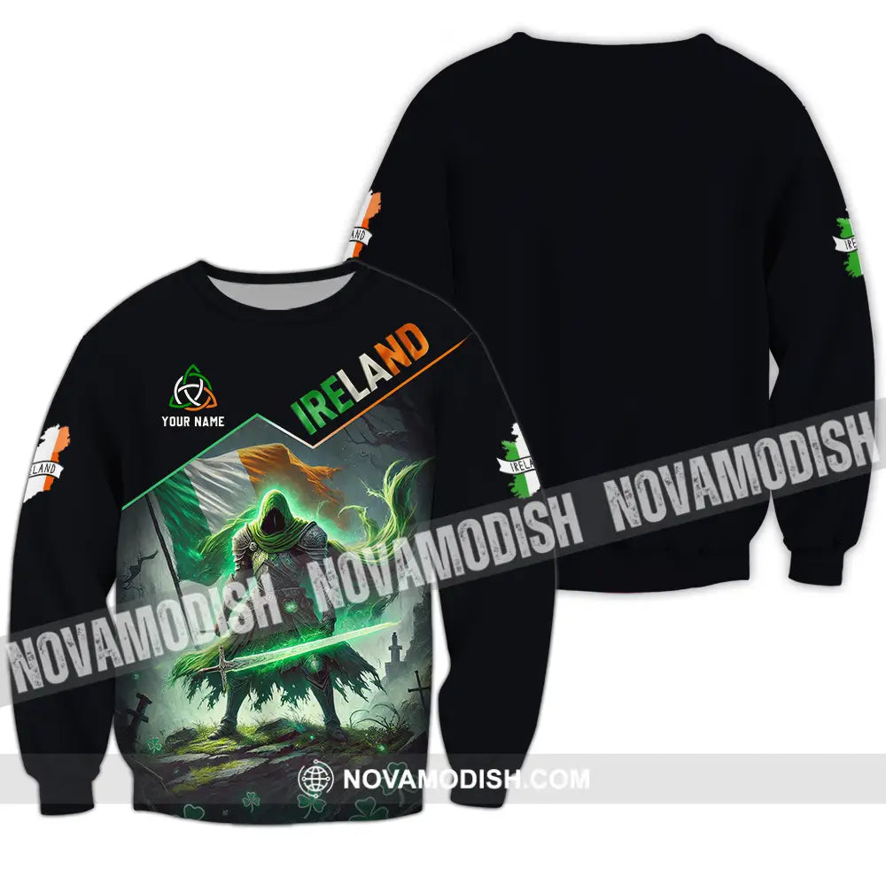 Unisex Shirt - Custom Text Shirt Ireland Long Sleeve / S T-shirt