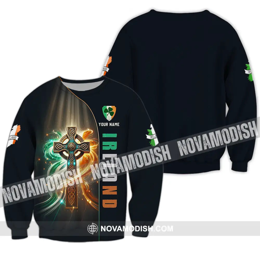 Unisex Shirt - Custom Text Shirt Ireland Long Sleeve / S T-shirt