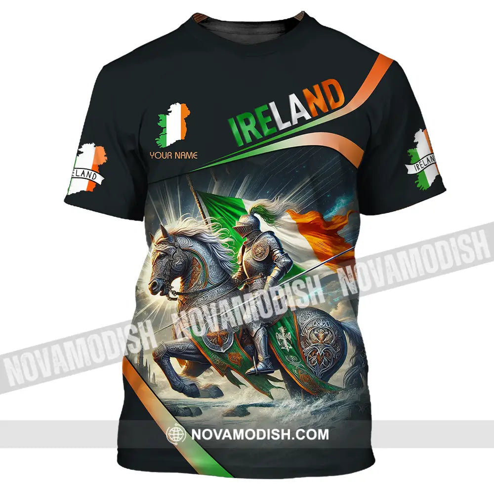 Unisex Shirt - Custom Text Shirt Ireland T-Shirt / S T-shirt