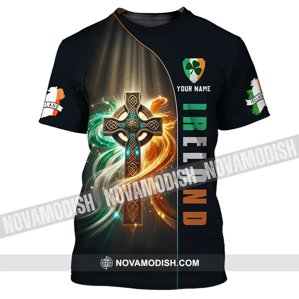 Unisex Shirt - Custom Text Shirt Ireland T-Shirt / S T-shirt