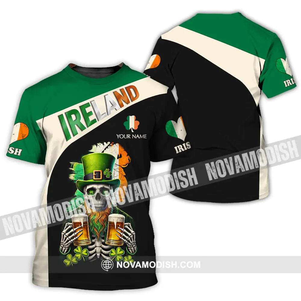 Unisex Shirt - Custom Text Ireland T-Shirt / S T-Shirt