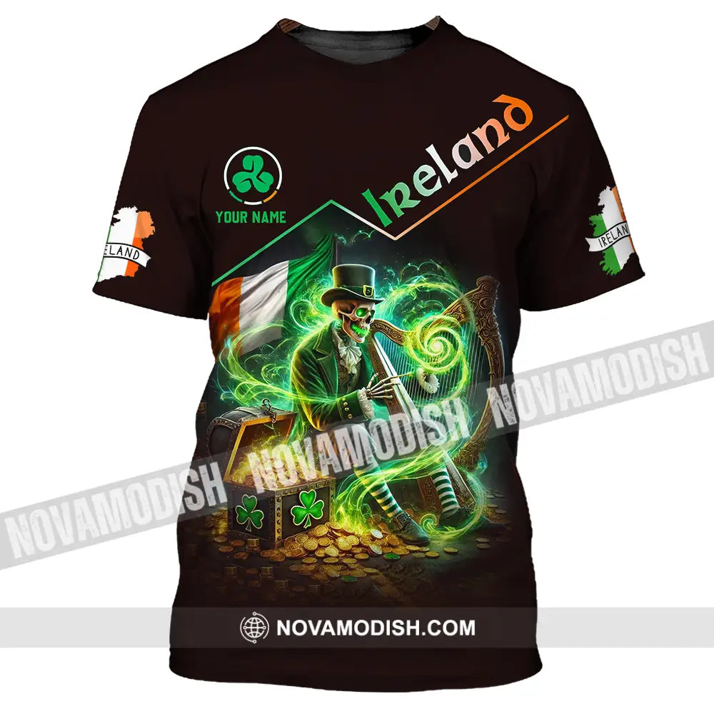 Unisex Shirt - Custom Text Shirt Ireland T-Shirt / S T-shirt