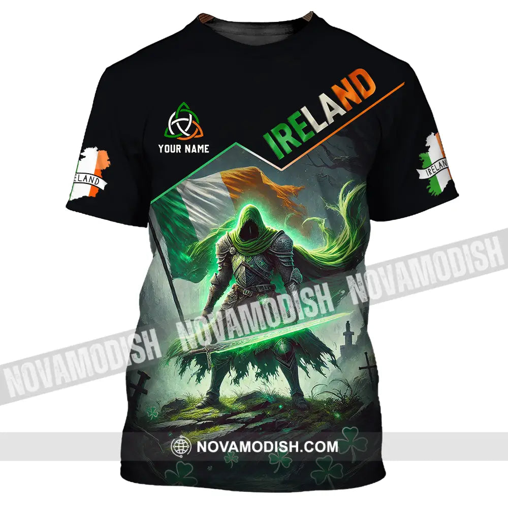 Unisex Shirt - Custom Text Shirt Ireland T-Shirt / S T-shirt