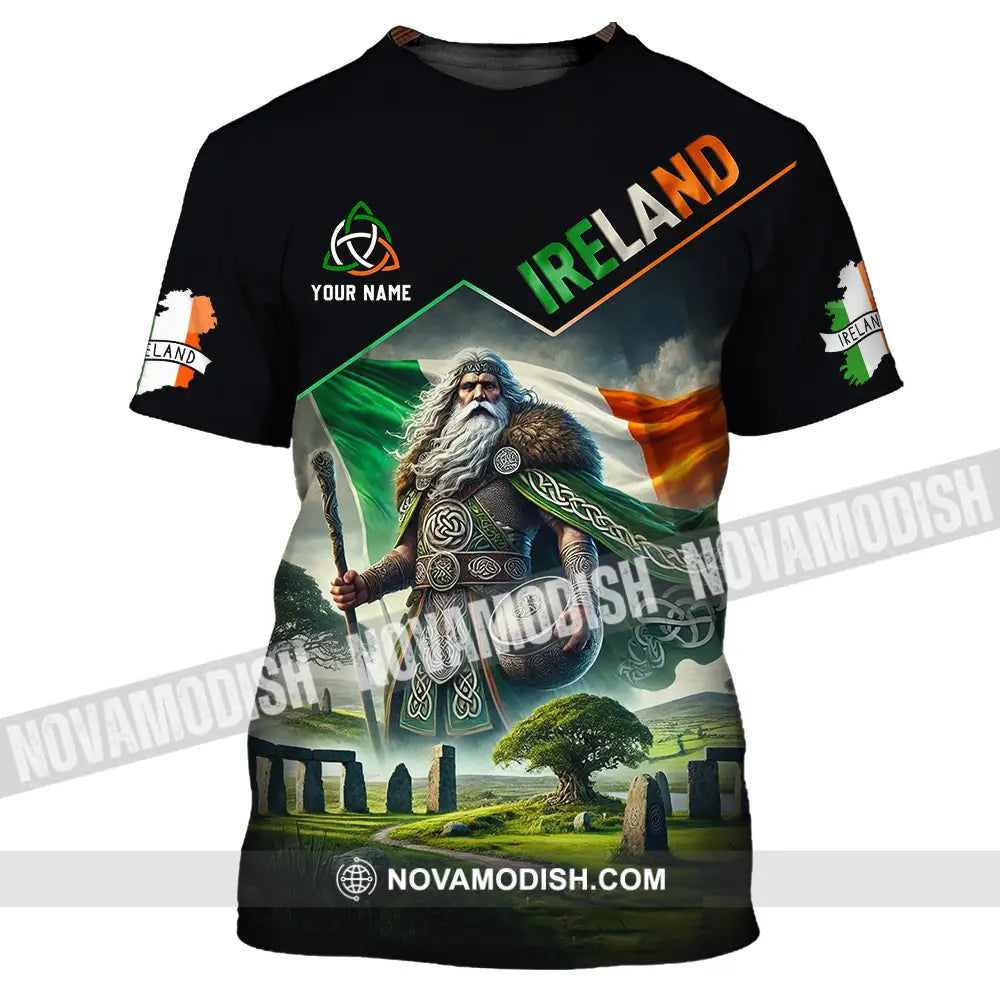 Unisex Shirt - Custom Text Shirt Ireland T-Shirt / S T-shirt