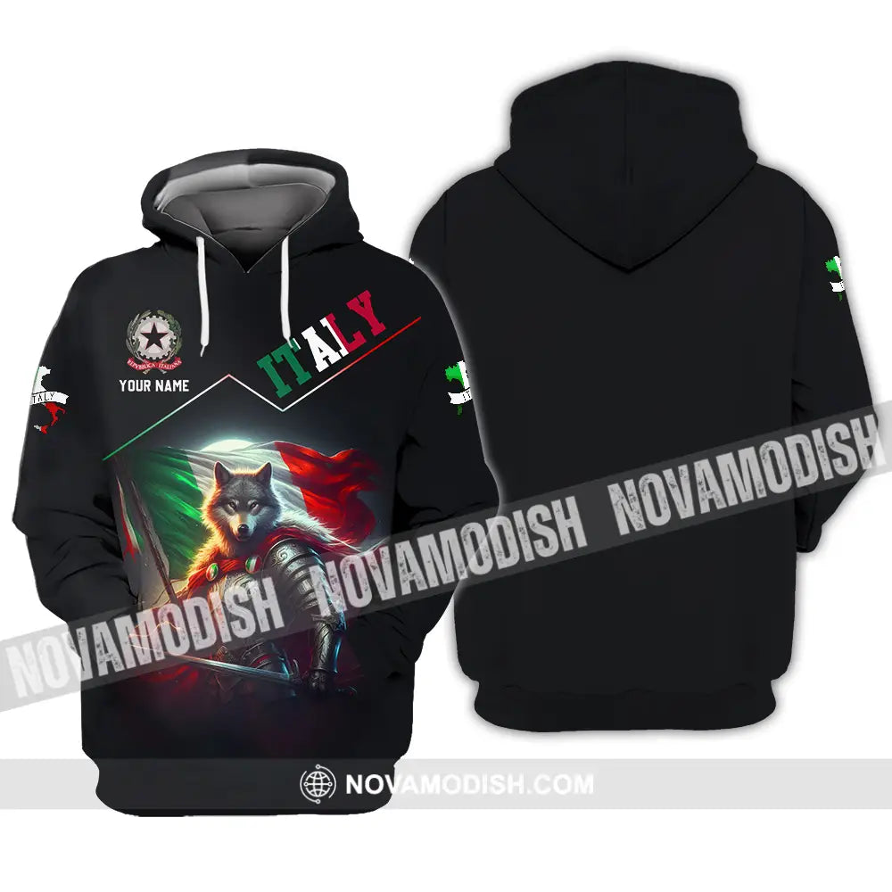 Unisex Shirt - Custom Text Shirt Italy Shirt Hoodie / S T-shirt