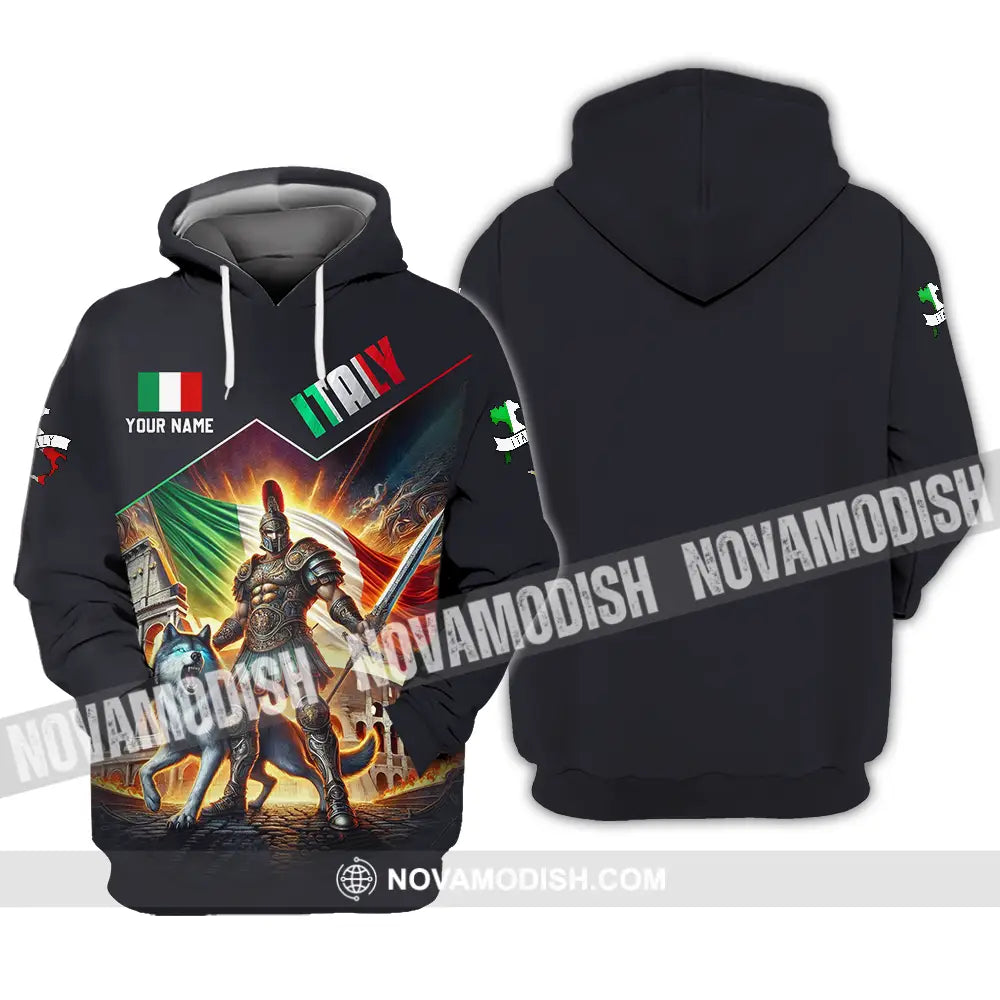 Unisex Shirt - Custom Text Shirt Italy Shirt Hoodie / S T-shirt