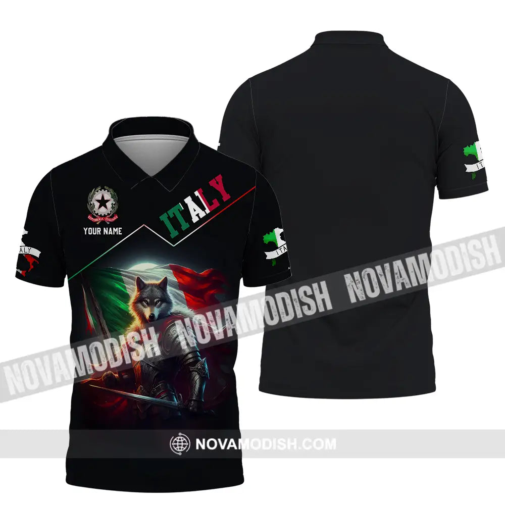 Unisex Shirt - Custom Text Shirt Italy Shirt Polo Shirt / S T-shirt