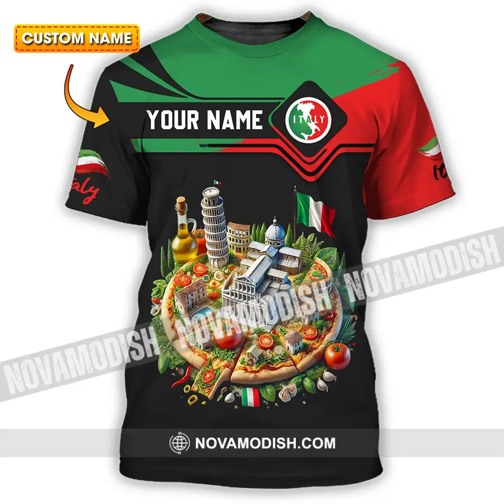 Unisex Shirt - Custom Text Shirt Italy Shirt T-shirt