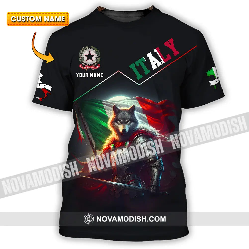 Unisex Shirt - Custom Text Shirt Italy Shirt T-shirt